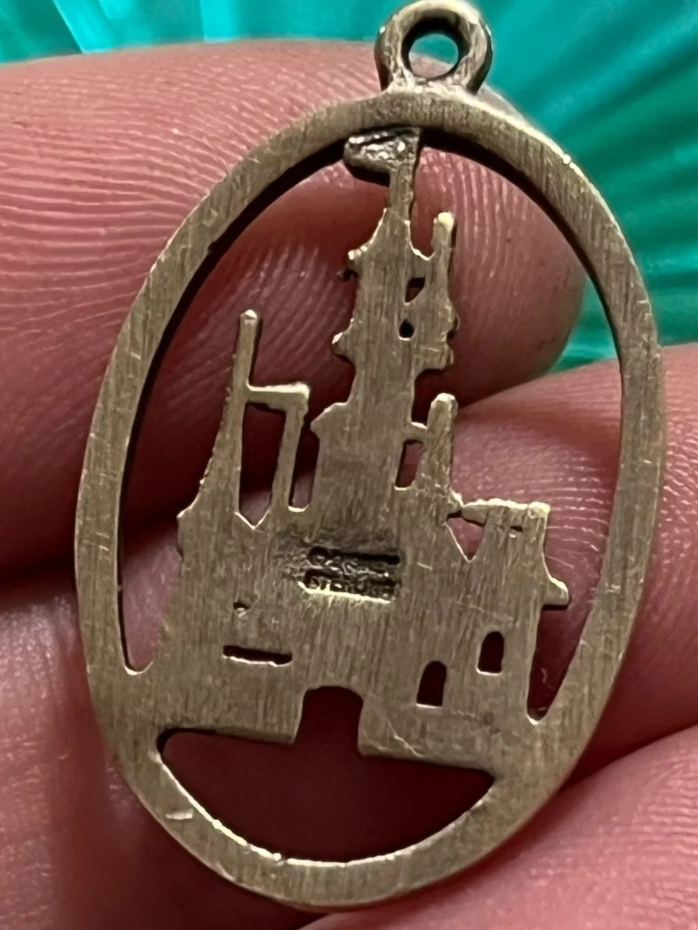 Vintage Disney Sterling Silver 925 Magic Kingdom Cinderella’s Castle Pendant